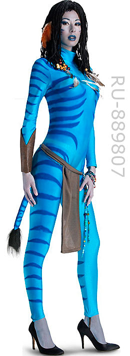 full view blue Adult Neytiri Costume from movie Avatar 889807