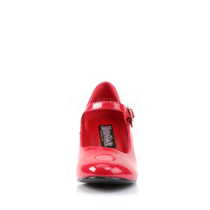 front of red Mary Jane shoe with 2-inch heel Schoolgirl-50