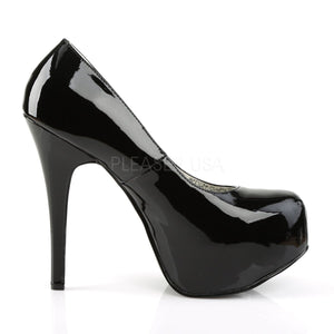side of black wide width pump shoes with 5-inch heel Teeze-06W