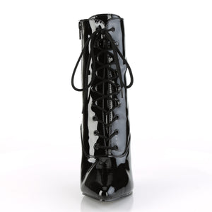 front of patent lace-up ankle boot with 4-inch heel Vanity-1020
