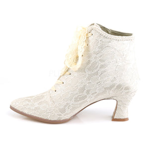 side of Lace overlay ankle boot with 2.75-inch heel Victorian-30