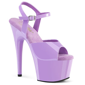 lavender purple blue ankle strap platform sandal shoe with 7-inch high heel Adore-709