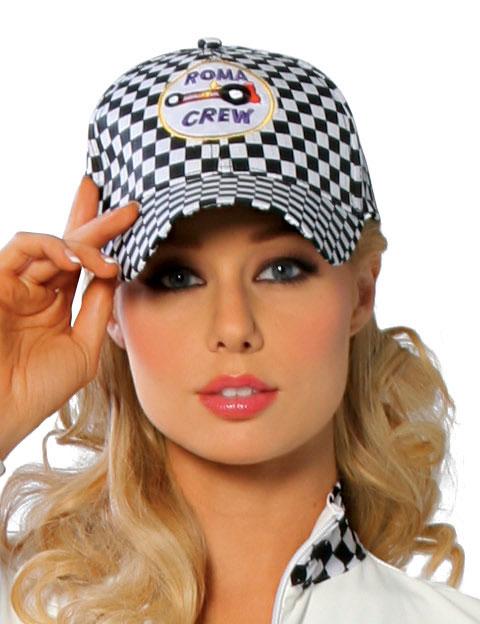 Girl Racing Hat Racing Girl Checkered Flag Costume Hat H100 – FantasiaWear