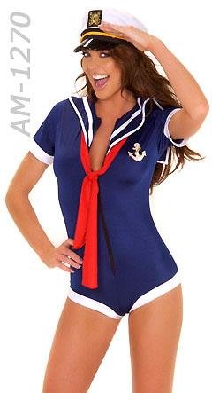 American Sailor Girl 3-pc. Romper Set