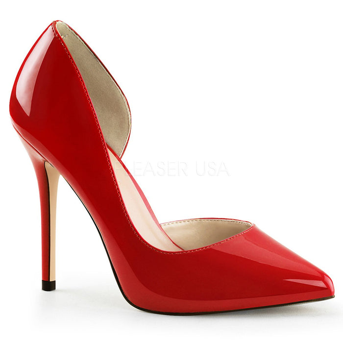 Open-sided Pump High Heel Shoe with 5-inch Spike Heel 4-colors AMUSE-22