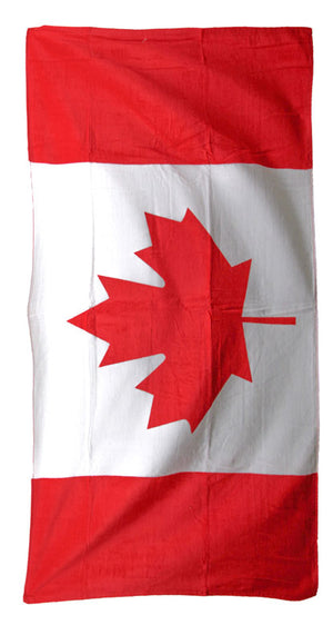 Canadian flag beach towel 30x60-inches TWXCA