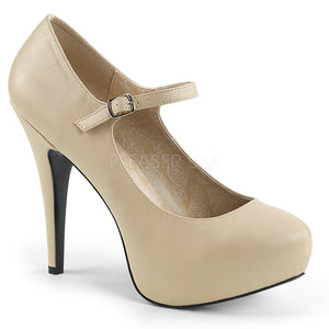 cream faux leather Mary Jane pumps with 5-inch heels Chloe-02