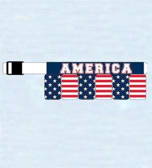 USA American Flag Survival Belt 6-Pack Beer Holster 6BXUSA