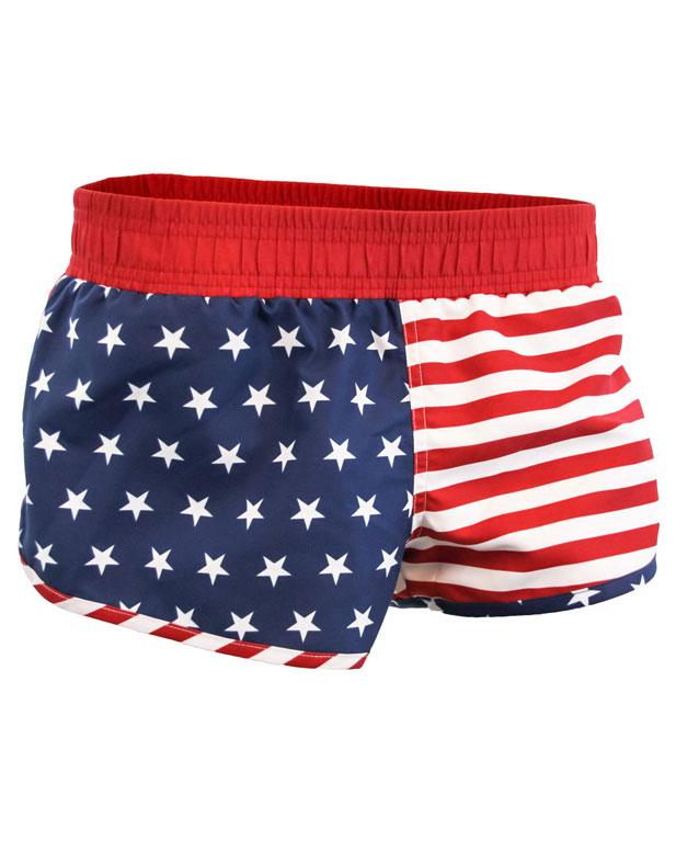 USA American Flag Booty Shorts