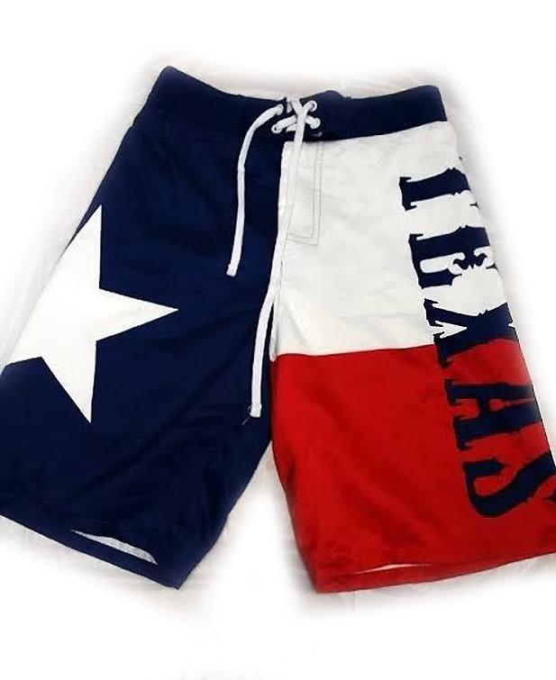 Texas Flag Boardshorts Swim Trunks