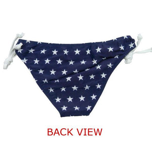 American Flag Stars Side Tie Bikini 2-pc Set