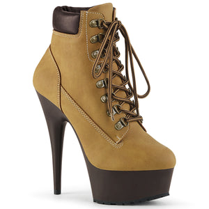 tan platform lace-up boot 6-inch heel Delight-600TL-02
