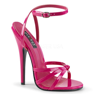 Wrap around knotted pink strap sandal shoe with 6-inch spike heel Domina-108