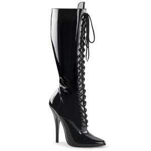 lace-up knee high boots with 6-inch stiletto heel Domina-2020