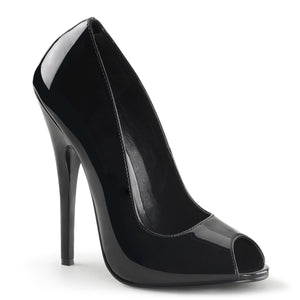 peep toe pump fetish shoe with 6-inch stiletto heel and no platform Domina-212