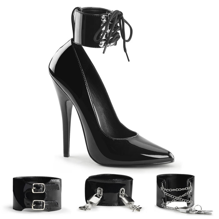Fetish Pump with 4 Ankle Straps 6-inch Heel DOMINA-434