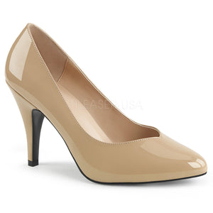 cream Pointed toe pump shoes with 4-inch spike heel Dream-420