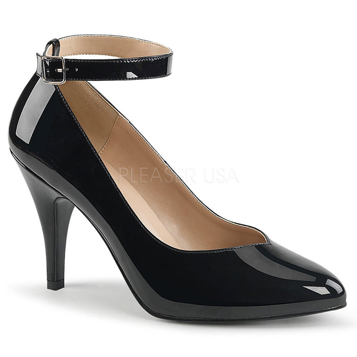 Black Ankle Strap Pump with 4-inch Heel DREAM-431