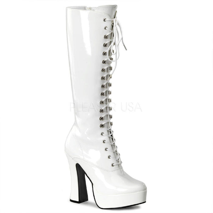 Lace-Up Platform Knee Boot with 5-inch Chunky Heel ELECTRA-2020
