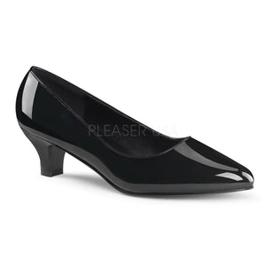 black classic pump with 2-inch heel Fab-420