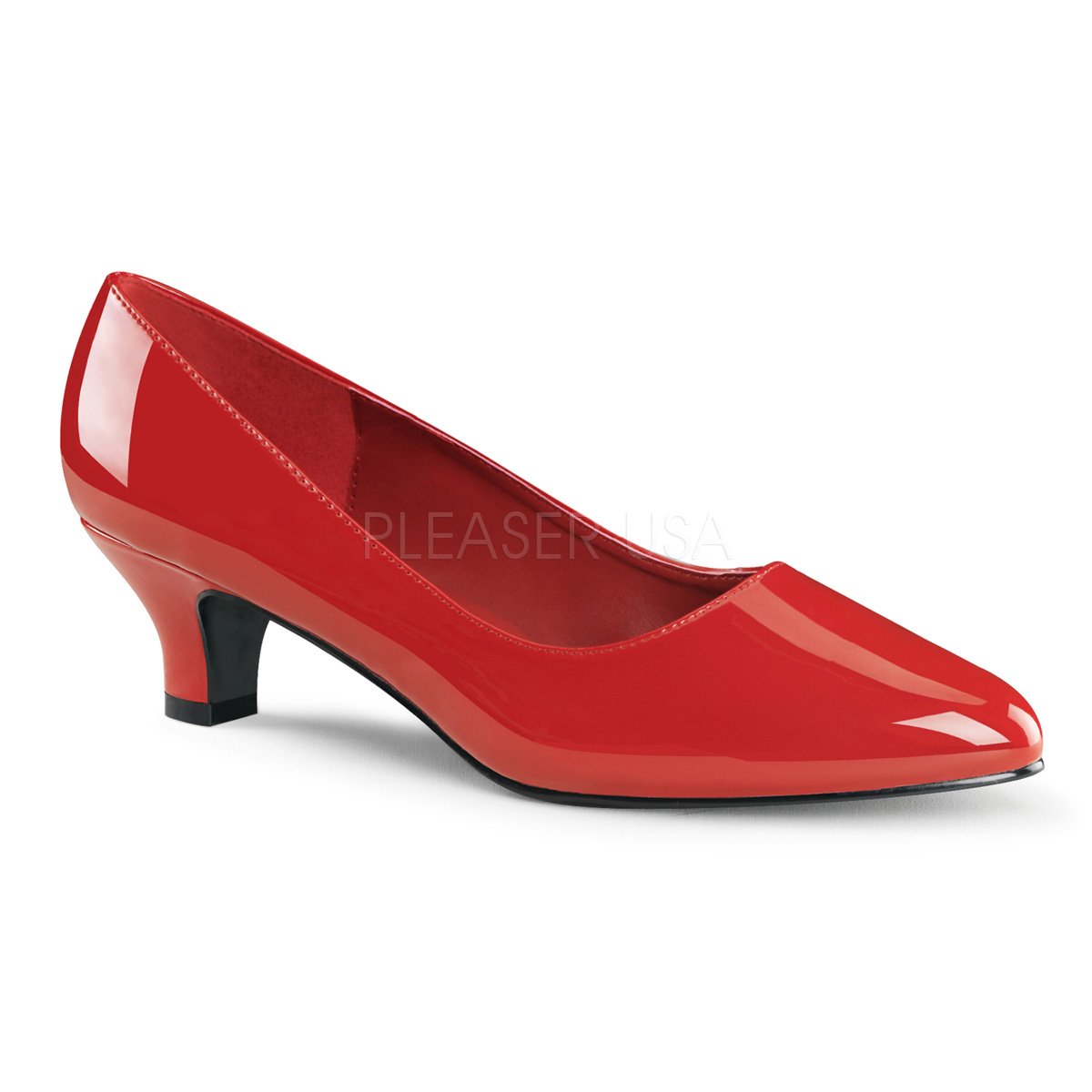 Pleaser CLASSIQUE-01 4 Inch Heel Nude Patent Peep Toe Slide – Shoecup.com