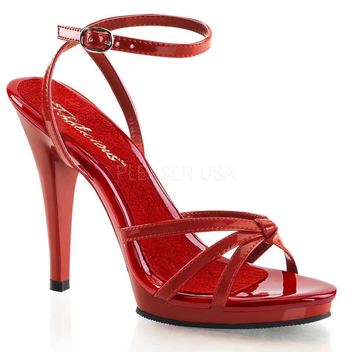 4 Inch Heel Plus Size Black Nubuck Criss Cross Sandals | DREAM-412 –  Shoecup.com