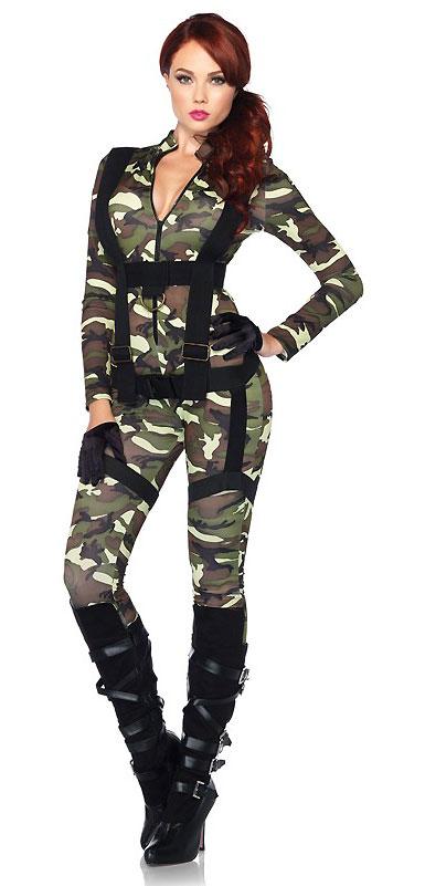 Pretty Paratrooper Camouflage 2-pc. Costume 85166