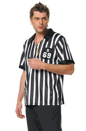 close up of striped referee shirt 83097