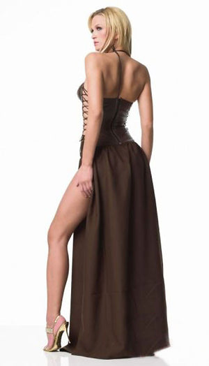 back of Slave Princess Leah costume gown 83129