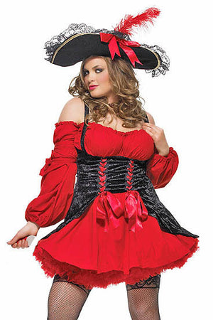 Plus Size Vixen Pirate Wench Costume 83157X