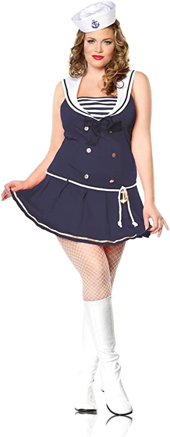 Plus Size Shipmate Cutie Sailor Costume 83272X