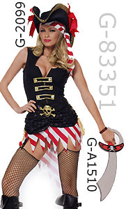Captain Marauder pirate costume 83351