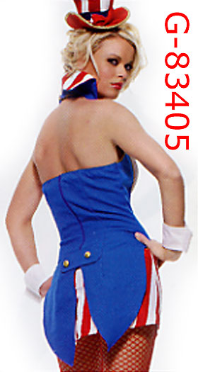 back of Miss Firecracker 5-pc. Independence Day costume 83405