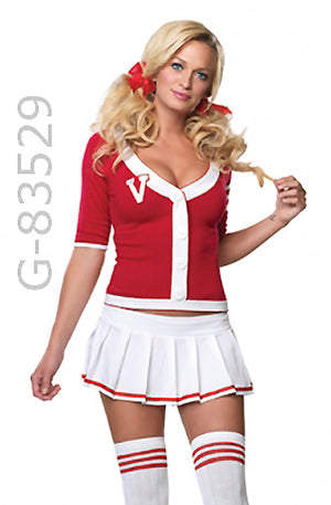 close up of Varsity Vixen cheerleader costume 83529