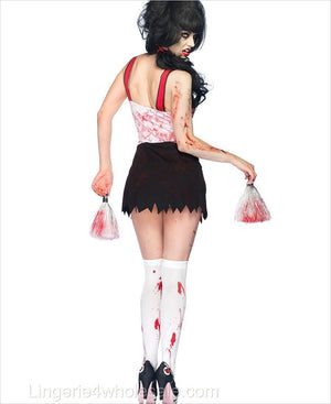 back view of Cheer Zombie cheerleader costume 83884