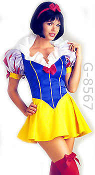 close up of Snow White 2-pc fairy tale Disney costume 8567