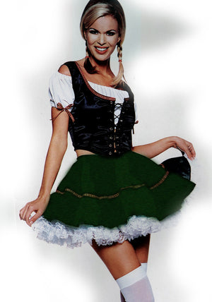 close up of Fraulein girl 3-pc. Bavarian bar maid costume 8985