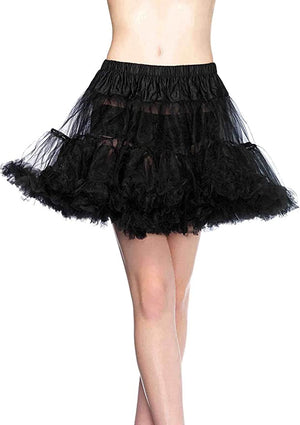 black layered tulle short petticoat 8990