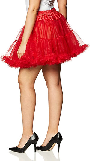 red layered tulle short petticoat 8990