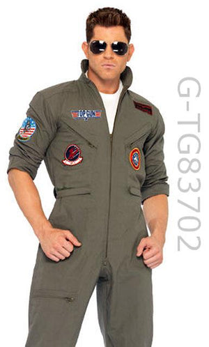 TG83702 Men's Top Gun Flightsuit and Sunglasses