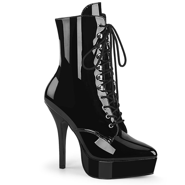 Front Lace-Up Ankle Boots with 5-Inch heel INDULGE-1020