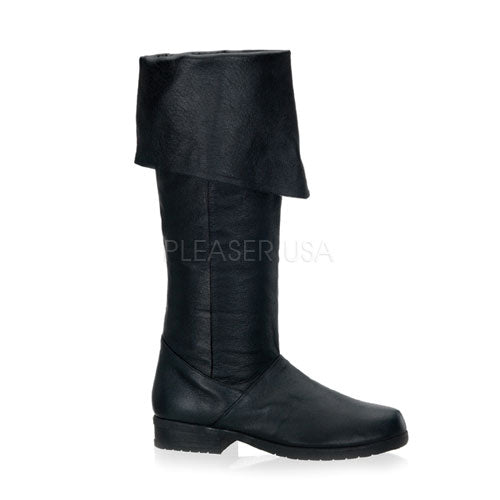 Men's Leather Cuff Boot with 1-inch Heel PS-MAVERICK-8812