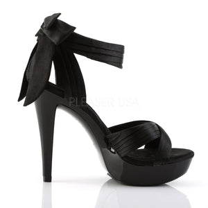 side view of Cocktail-568 Criss-cross strap sandal with 5 inch high heel