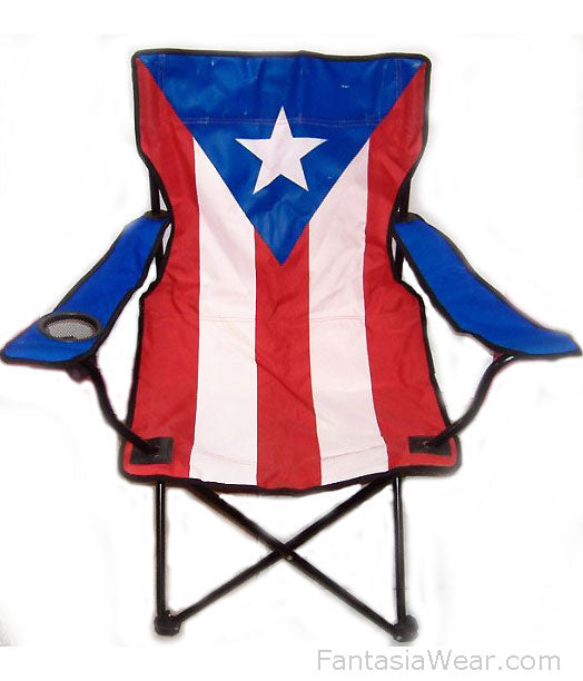 Puerto Rico Flag Folding Chair