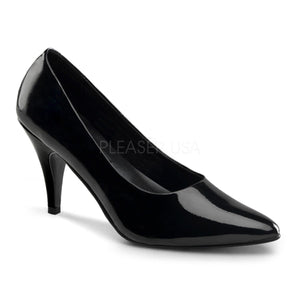 Classic black patent pump shoes with 3-inch spike heels Pump-420