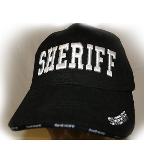 RF-053823 Black SHERIFF Cap – FantasiaWear