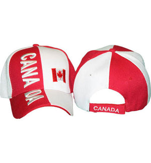 Canada flag cap, Canadian hat, one adjustable size. 300347