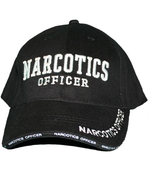 RF-301368 Black Narcotics Officer Cap