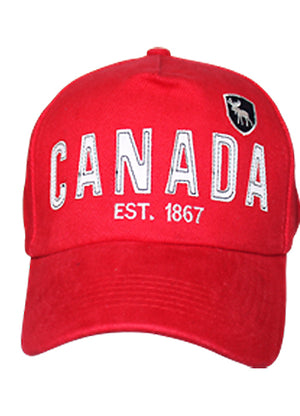 Canada Est 1867 red cap with white lettering 306400