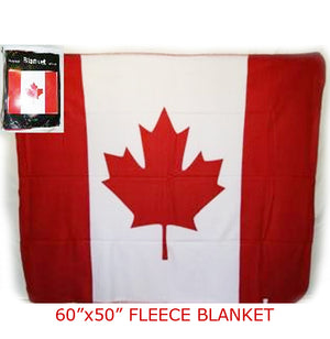 flag of Canada polar fleece blanket is 50-inches by 60-inches 506018